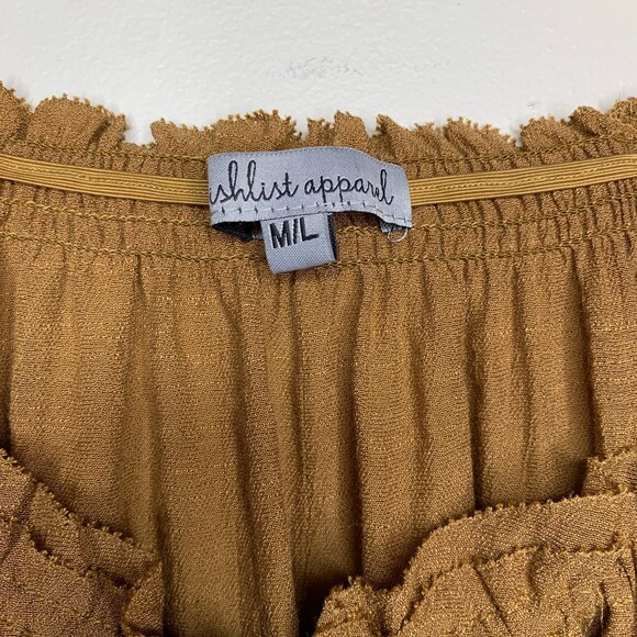 Wishlist drawstring scoop neck blouse relaxed fit size M/L - Picture 5 of 12